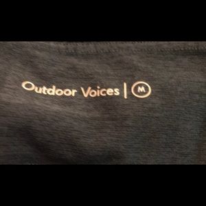 Outdoor voices technical 7/8th pants Med. black